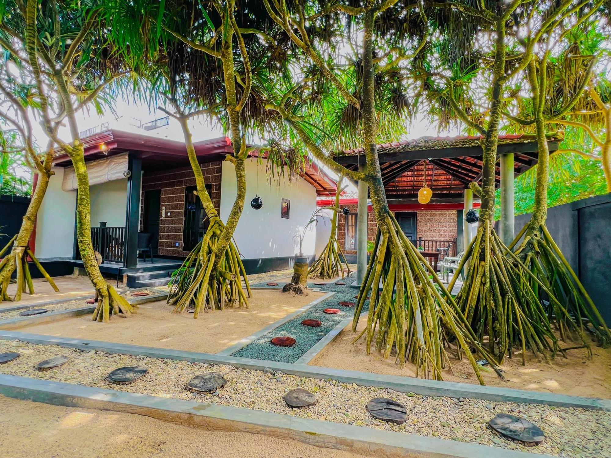 Sea Shell Villa Hikkaduwa 2 Separate Cabanas Ocean Front Villa Extérieur photo